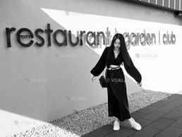 Атласная чёрная юбка - VDALA.PRO