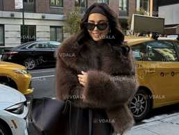 Еко шубка куртка нова oversize трендова накидка шоколадний колір - VDALA.PRO