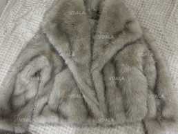 Шубка в сірому кольорі - VDALA.PRO