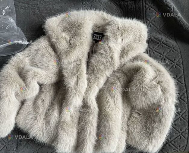 Шубка з еко хутра колір (хакі) - VDALA.PRO