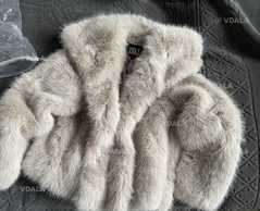 Шубка з еко хутра  колір (хакі) - VDALA.PRO