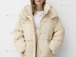 Куртка пуфер oversize пуховик зима капюшон тепла оверсайз нова Bershka - VDALA.PRO