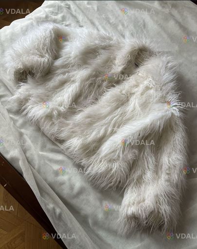 Трендова біла шубка баранчик лама штучна екошубка - VDALA.PRO