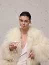 Трендова біла шубка баранчик лама штучна екошубка - VDALA.PRO - 2