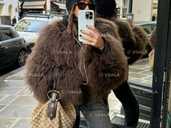 Шуба з натуральної лами коричневого кольору - VDALA.PRO - 1