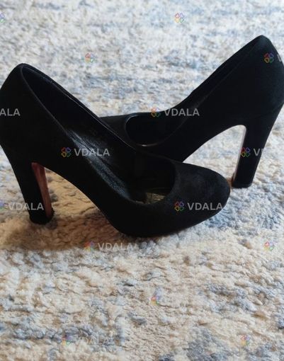 Замшеві туфлі на каблуках - VDALA.PRO