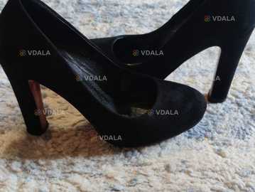 Замшеві туфлі на каблуках - VDALA.PRO