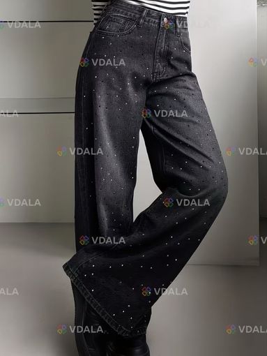 Джинсы в стразах - VDALA.PRO