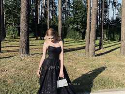 чорна випускна сукня - VDALA.PRO
