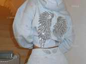 Жіночий костюм з принтом в сірому кольорі люкс фліс - 1 Жіночий костюм з принтом в сірому кольорі люкс фліс - VDALA.PRO - 1