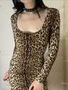 Леопардова сукня з шикарним вирізом на шнурівці - 3 Леопардова сукня з шикарним вирізом на шнурівці - VDALA.PRO - 3