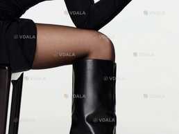 Чоботи труби з каблуком Bershka - VDALA.PRO