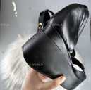 Босоніжки чорні шкіряні на танкетці розмір 40 - VDALA.PRO - 4