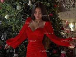 Вечірня червона сукня - VDALA.PRO