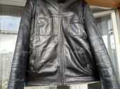 Чорна шкіряна тепла куртка для чоловіків - 1 Чорна шкіряна тепла куртка для чоловіків - VDALA.PRO - 1