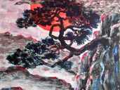 Картина по японским мотивам. Акрил, картон, 20 * 30 см - VDALA.PRO - 1