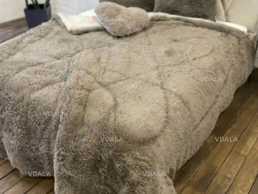 Меховое одеяло с подушками - VDALA.PRO
