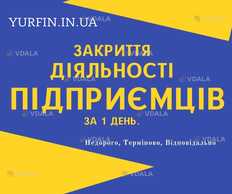 Закриття ФОП, підприємницької діяльності — швидко та недорого - VDALA.PRO