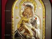 Ікона Володимирської Божої Матері (Greece, золото, срібло, 15х21см) - VDALA.PRO - 1