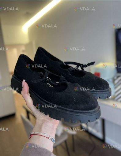 Лофери чорні замшеві під Celine Лофери чорні замшеві під Celine - VDALA.PRO