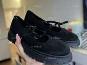 Лофери чорні замшеві під Celine - 1 Лофери чорні замшеві під Celine - VDALA.PRO - 1