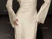 Розкішна довга атласна сукня - 1 Розкішна довга атласна сукня - VDALA.PRO - 1