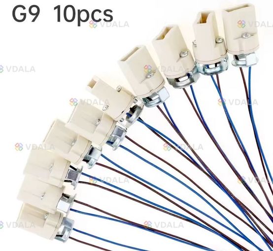 Керамічні патрони для ламп з цоколем G9. Нові. Комплект 10 шт. - VDALA.PRO