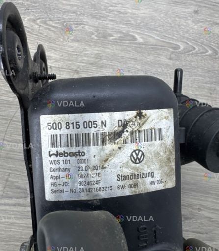 Volkswagen Golf VII Автономний нагрів (Webasto) 5Q0815005N 9024624F - VDALA.PRO