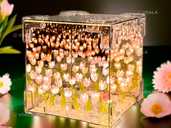 Светодиодный ночник Бесконечные тюльпаны в кубе - VDALA.PRO - 1