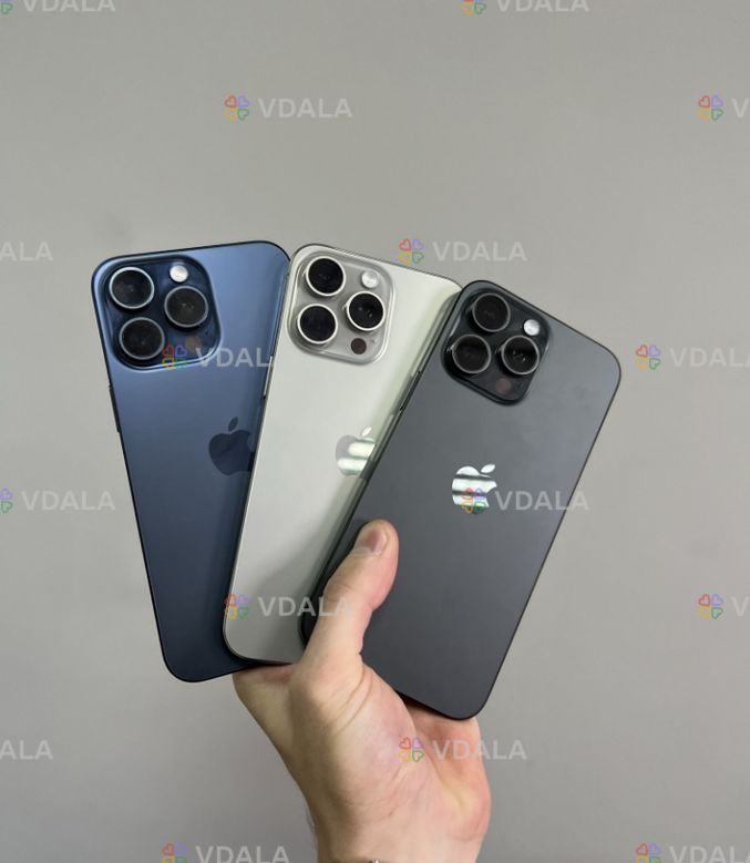 iPhone 15 Pro Max 256/512/1TB Natural/Black/White/Blue + Гарантія iPhone 15 Pro Max 256/512/1TB Natural/Black/White/Blue + Гарантія - VDALA.PRO