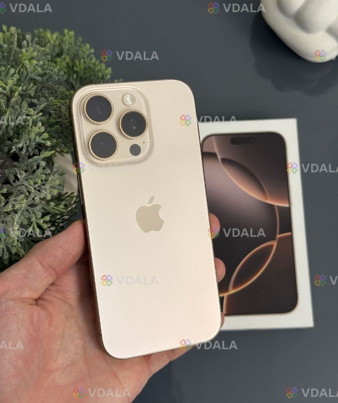 iPhone 16 Pro 256gb Desert Titanium Європеєць Айфон Гарант iPhone 16 Pro 256gb Desert Titanium Європеєць Айфон Гарант - VDALA.PRO