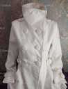 Красивое белое пальто куртка весна осень р.s/xs - VDALA.PRO - 5