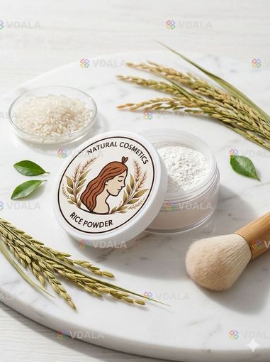 Розсипчаста рисова пудра для обличчя - VDALA.PRO