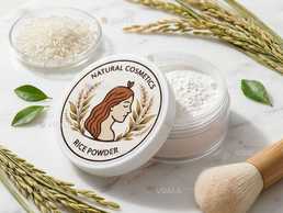 Розсипчаста рисова пудра для обличчя - VDALA.PRO