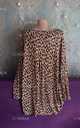 Красивая блуза леопардовый принт большой размер батал 56/58 блузка - VDALA.PRO - 3