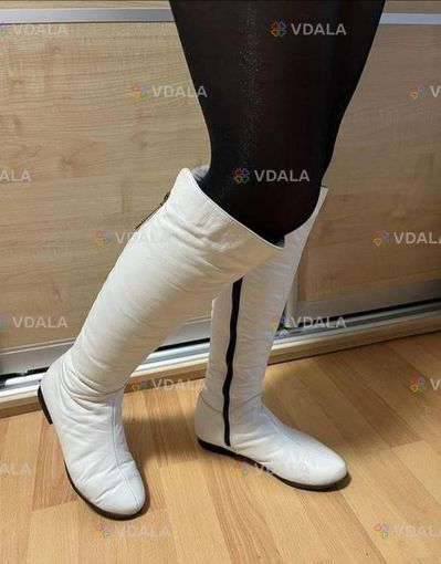 Кожаные зимние сапоги ботфорты р. 38 - VDALA.PRO