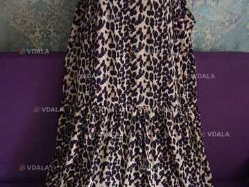 Красивое платье лео принт большой размер батал 54/56/58 - VDALA.PRO