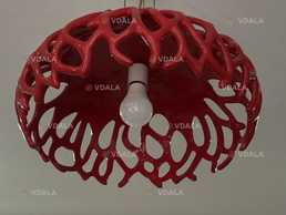 Червона люстра у вигляді коралу - VDALA.PRO