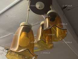 Люстра подвесная винтажная ссср на 3 плафона - VDALA.PRO