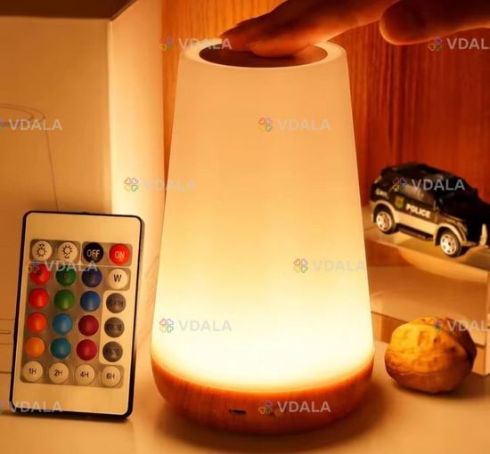 Ночник,сенсорна, rgb, настольне лампа, дистанційне керування, usb - VDALA.PRO