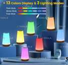 Ночник,сенсорна, rgb, настольне лампа, дистанційне керування, usb - VDALA.PRO - 2