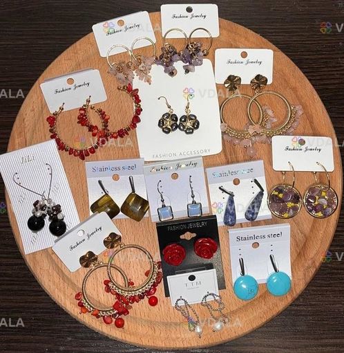 Серьги из натуральных камней сережки - VDALA.PRO