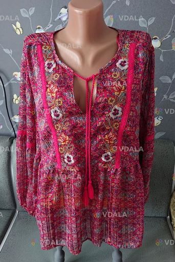 Красивая женская блуза с вышивкой размер батал 52 /54 блузка блузочка - VDALA.PRO
