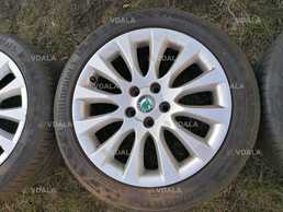 Диски оригінал SkodaSuperb 7.5Jx17H2 ET49 +Шини Сontinental 225/45 R17 - VDALA.PRO