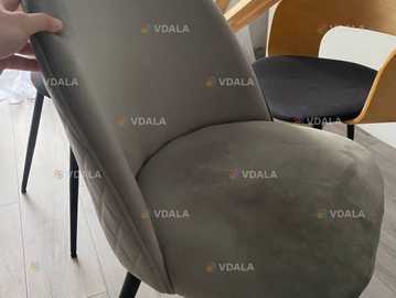Kokkedal Стілець обідній kokkedal оксамит сірий/чорний - VDALA.PRO