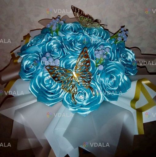 Букет блакитних троянд - VDALA.PRO