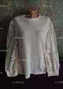Красивая кофта с кружевом большой размер батал 50 /52 блуза джемпер - VDALA.PRO - 3