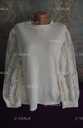 Красивая кофта с кружевом большой размер батал 50 /52 блуза джемпер - VDALA.PRO - 6