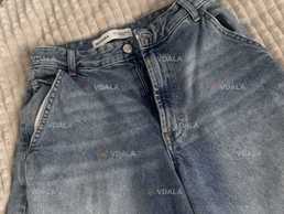 Блакитні джинси Bershka широкі, модні джинси блакитні - VDALA.PRO