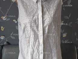 Красивая блуза хлопок р.46/48 блузка перфорация - VDALA.PRO